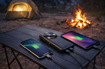 batterie externe recharge appareils simultanement camping