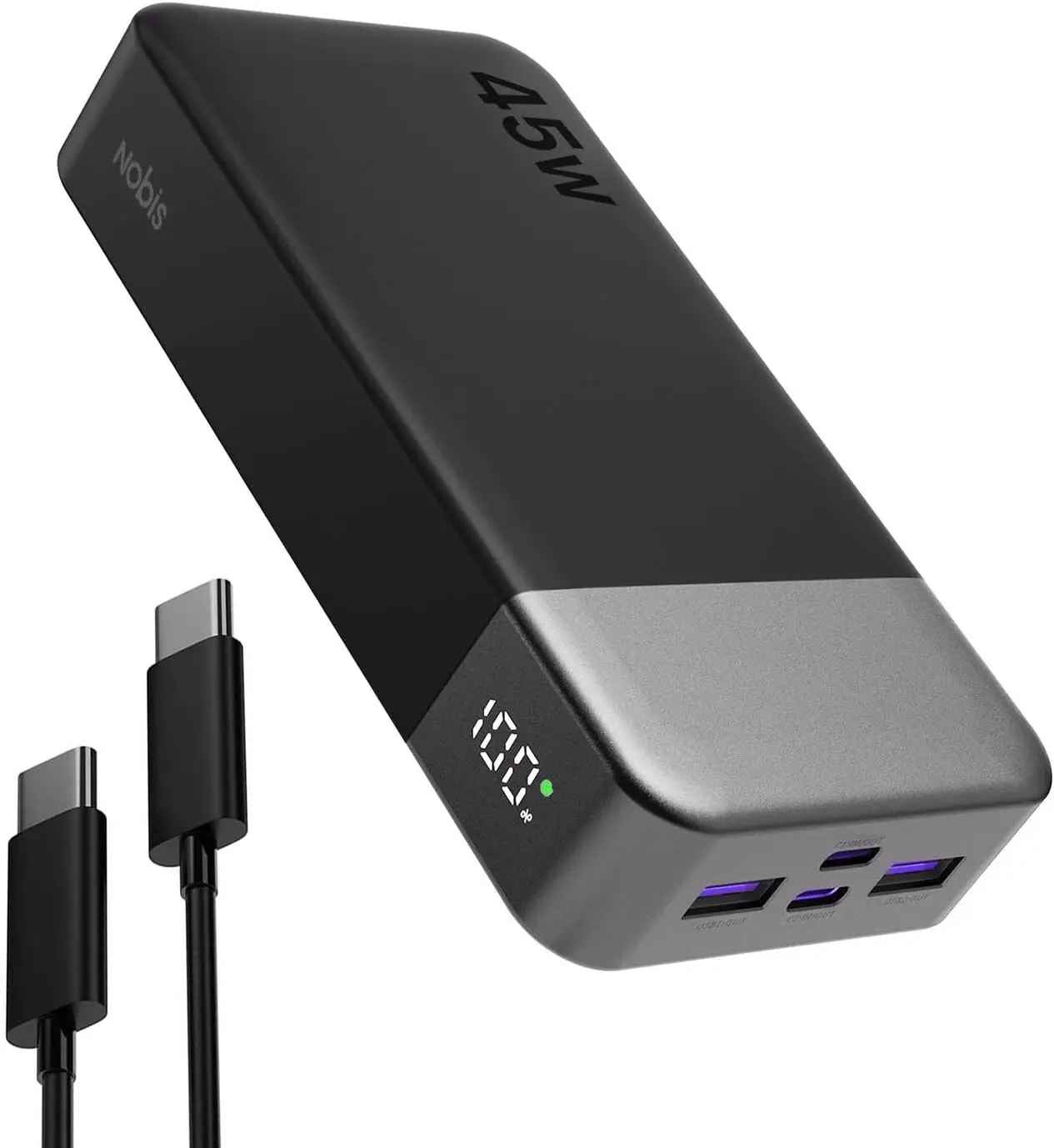batterie portable noir