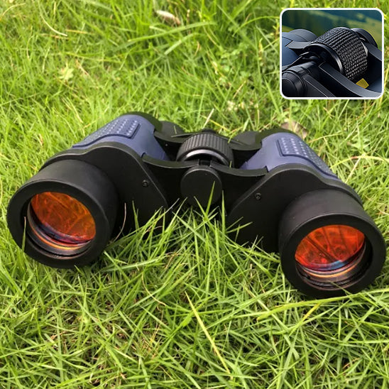 jumelles puissantes dans herbe