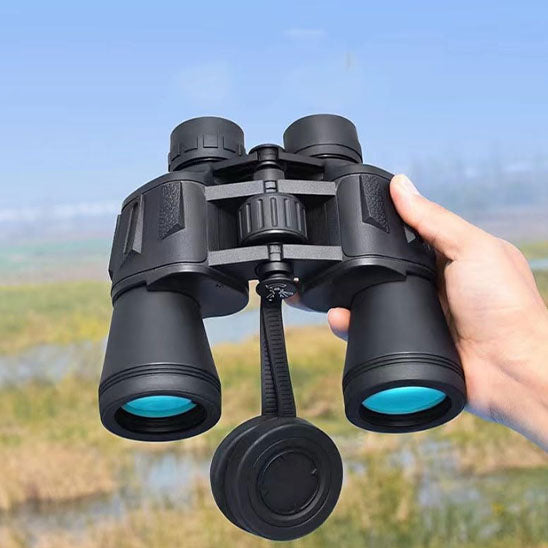 jumelles randonnee dans main nature