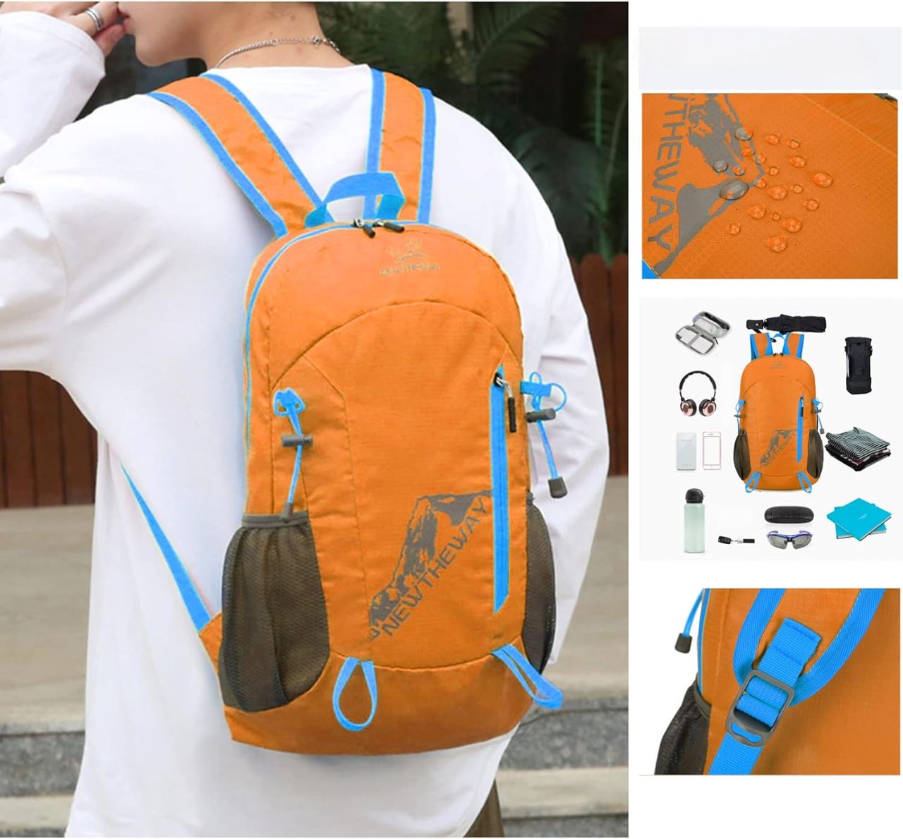 Sac à Dos de Randonnée - MountaineeringBag™ - Orange - Esprit nomade