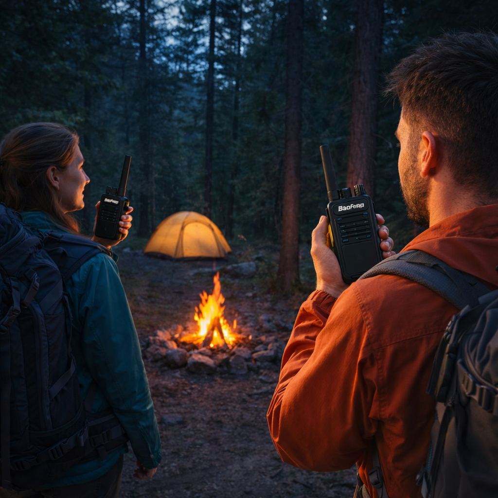 talkie walkie camping en famille