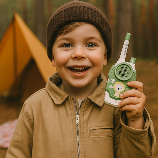 talkie walkie enfant au camping