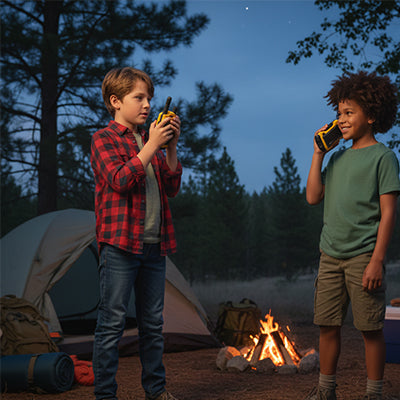 talkie walkie enfant camping au coin du feu